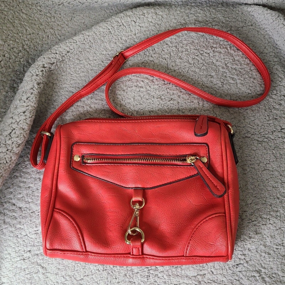 Aldo Purse Handbag Red Crossbody Adjustable Strap‎